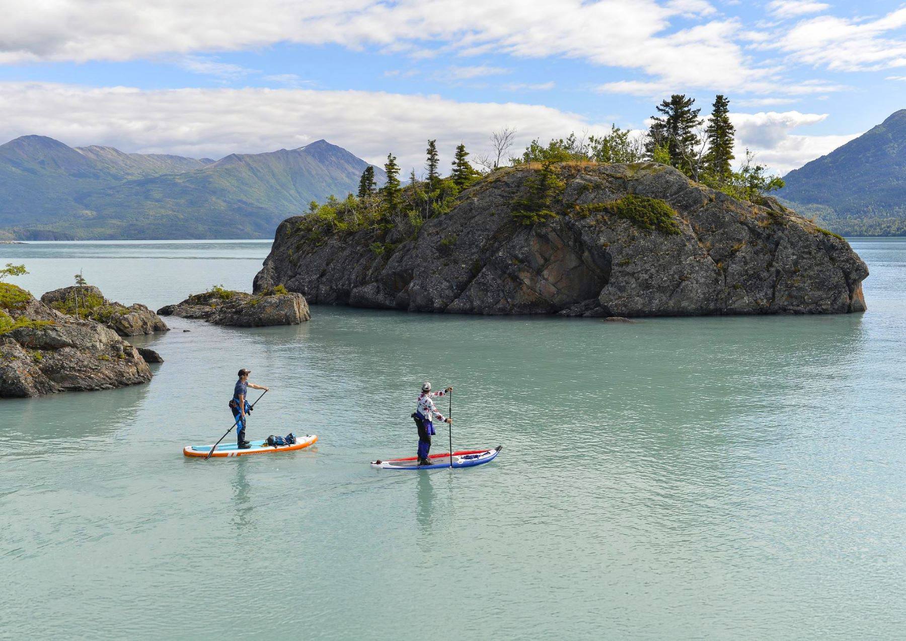 Stand Up Paddbleboarding on Kenai Lake