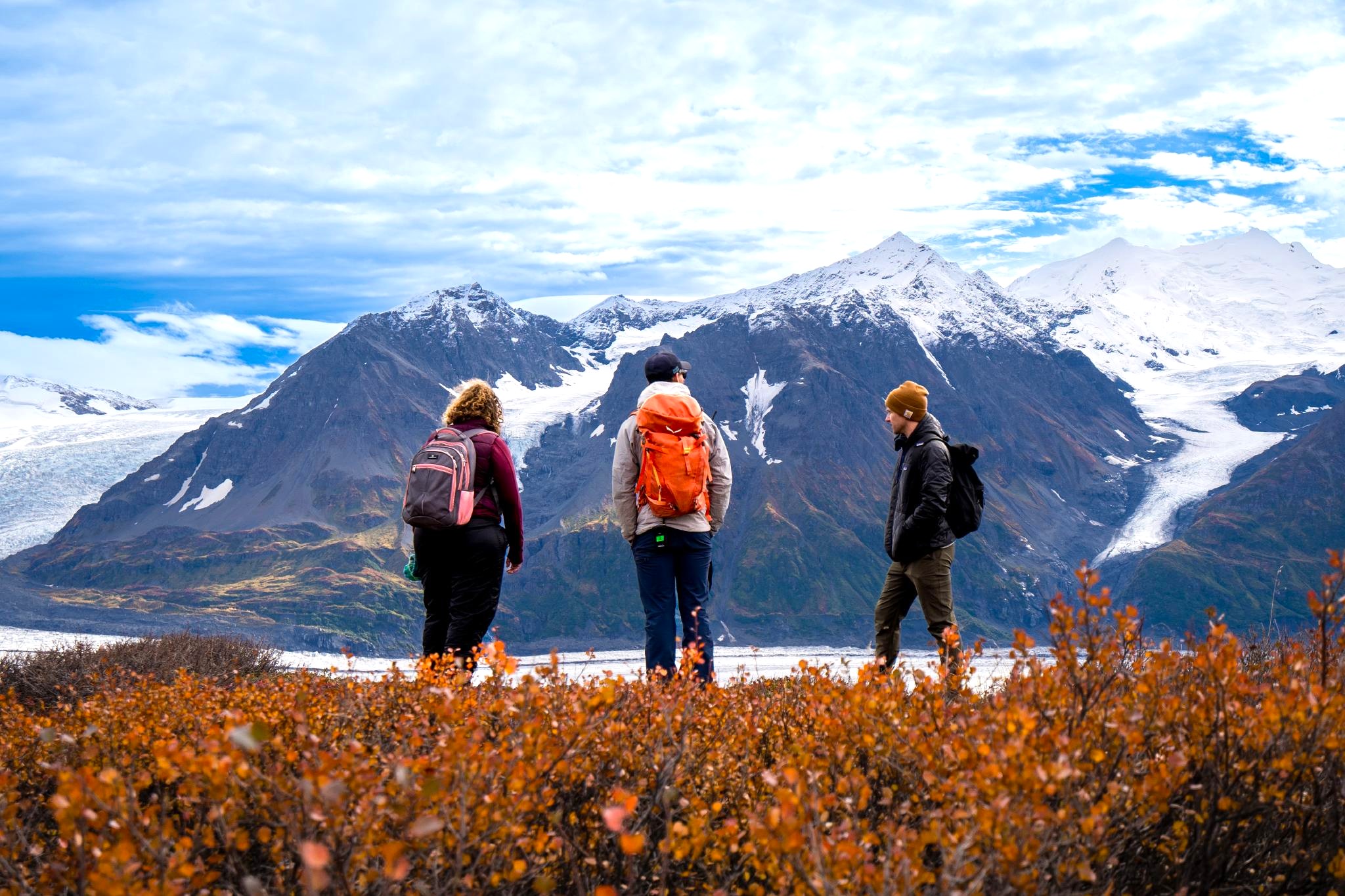 Hiking near Knik Glacier