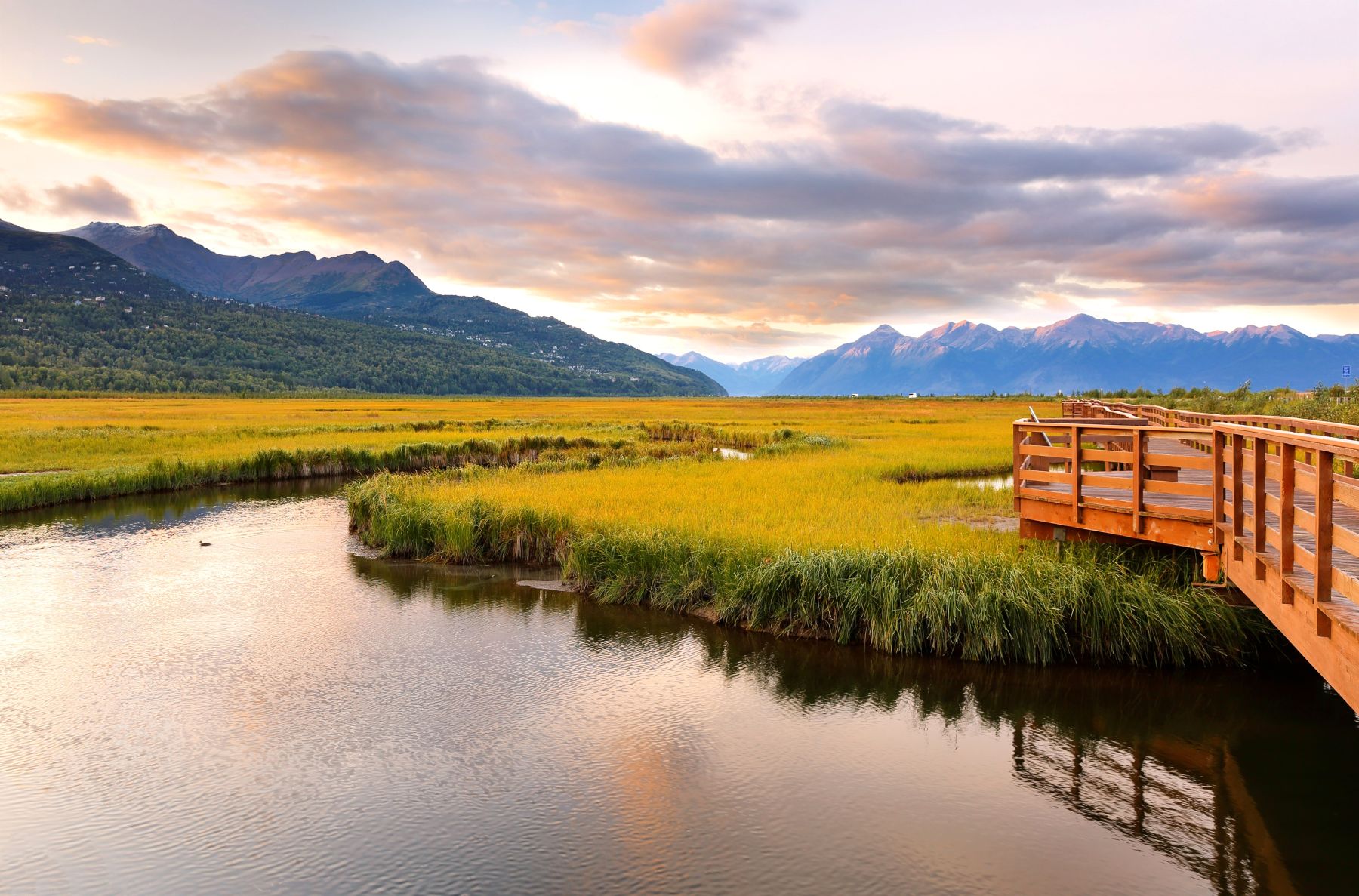 Potter Marsh in Anchorage Coastal Wildlife Refuge