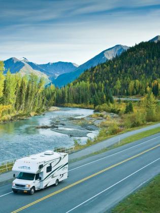 RV on the Seward Highway