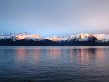 Caines Head State Recreation Area Alaska Mountain Range