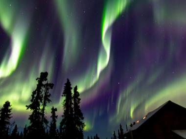 Northern lights in Fairbanks, Alaska
