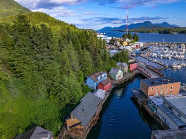 Pausing in Ketchikan on a cruise of Alaska's Inside Passage