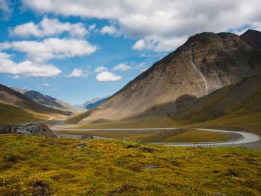 The scenic Dalton Highway in Alaska