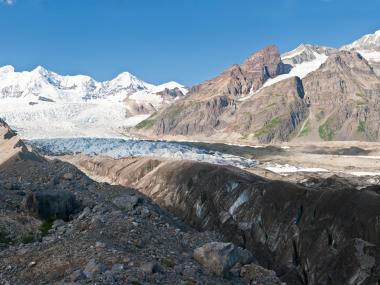 Views of the Wrangell Mountains in Wrangell-St. Elias National Park