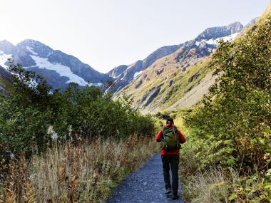 Hiking the Byron Glacier Trail in Alaska