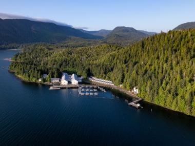 A fishing lodge in Alaska