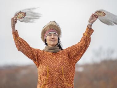 Yup'ik dancer