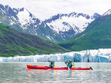 Kayaking in Turnagin Arm