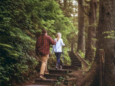 Hiking Mt Dewey Trail in Wrangell