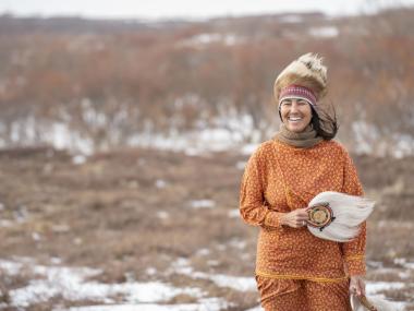 Dancer in Bethel at Cama-i Dance Festival