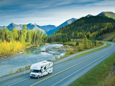 RV on the Seward Highway
