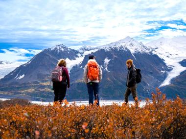 Hiking near Knik Glacier