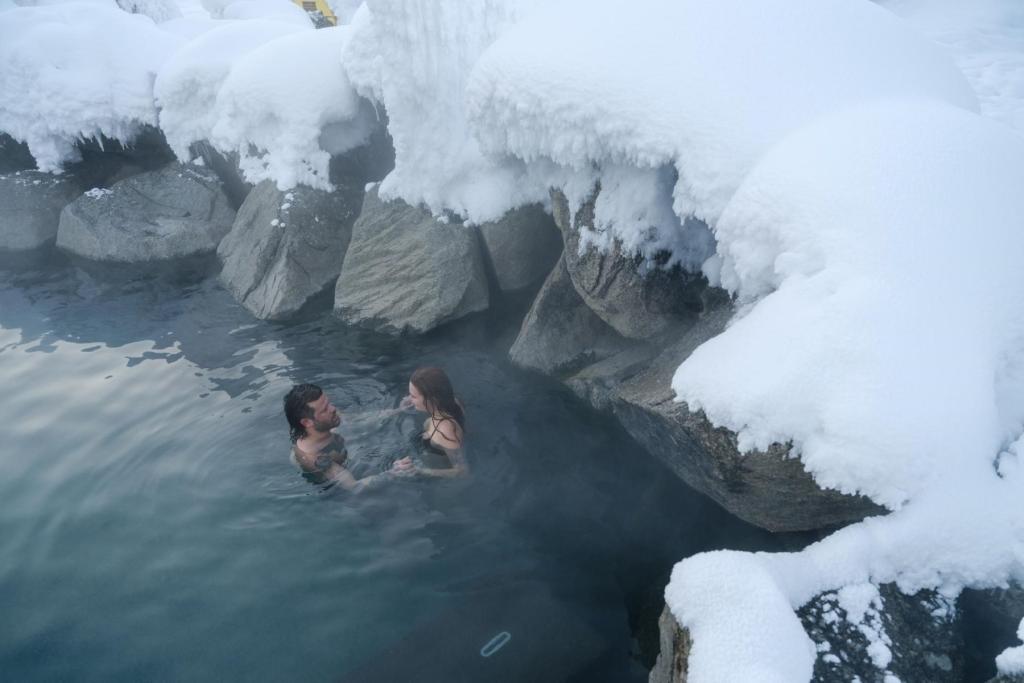 Couple at Chena Hot Springs Resort