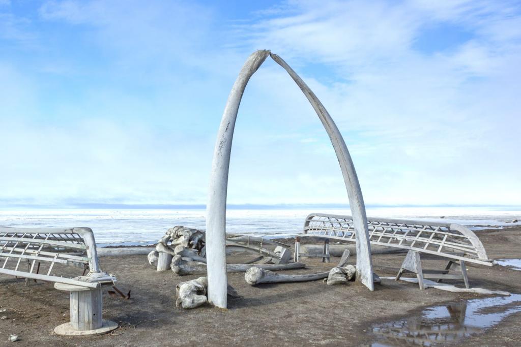 Whale bone arch in Utqiagvik