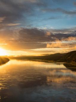 Yukon River at sunrise