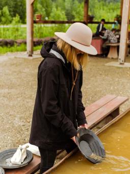 Gold panning in Fairbanks