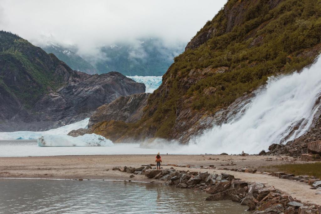 Nugget Falls at Mendenhall Glacier