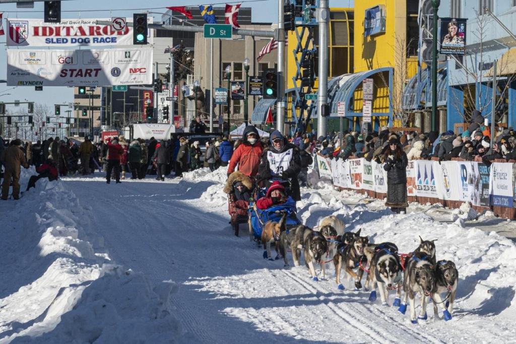 Iditarod Ceremonial Start in Anchorage