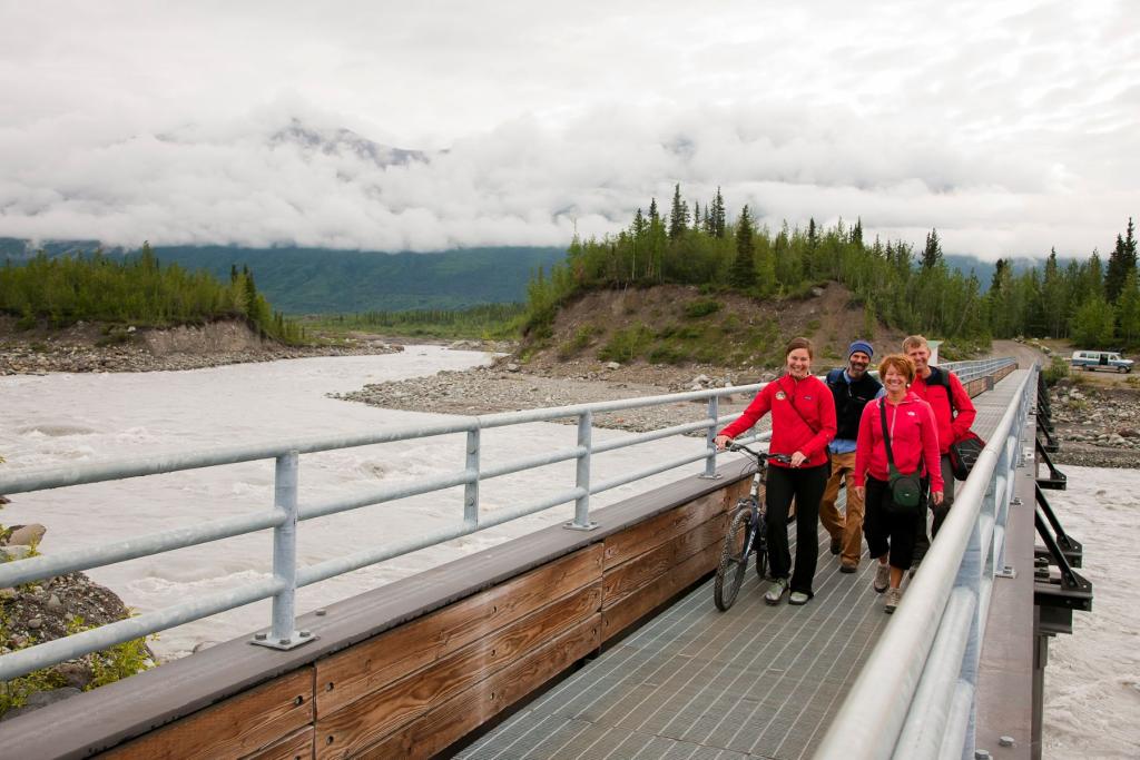 Crossing the Footbridge to McCarthy