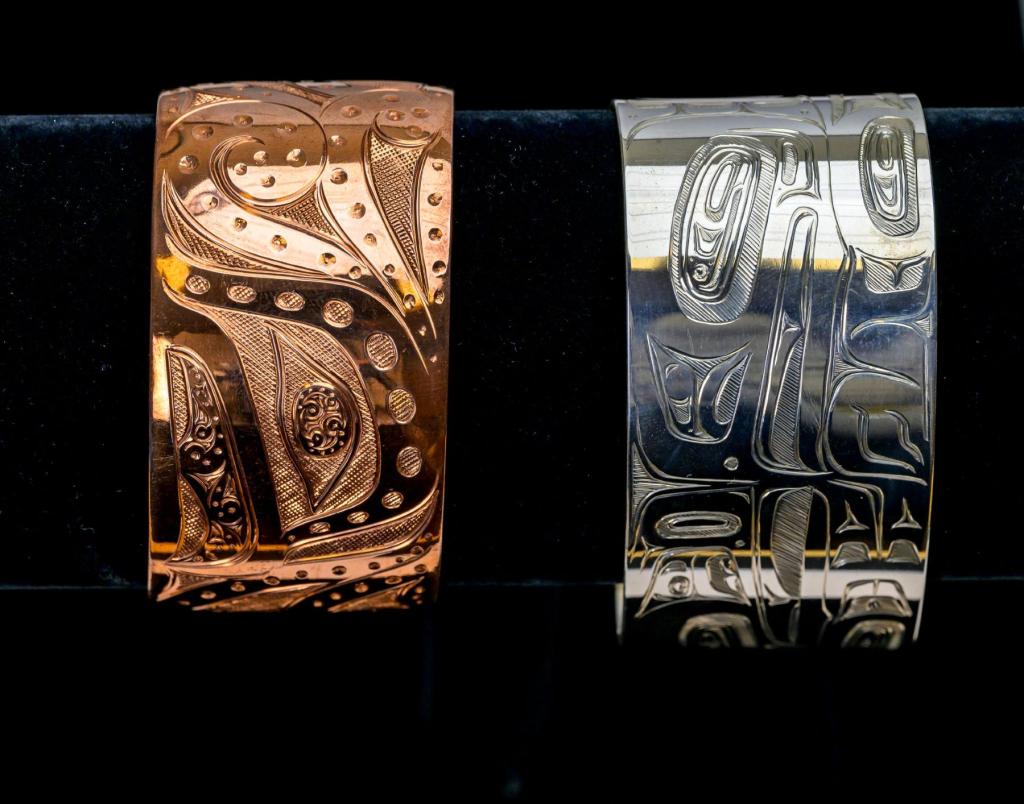 Tlingit carved bracelets