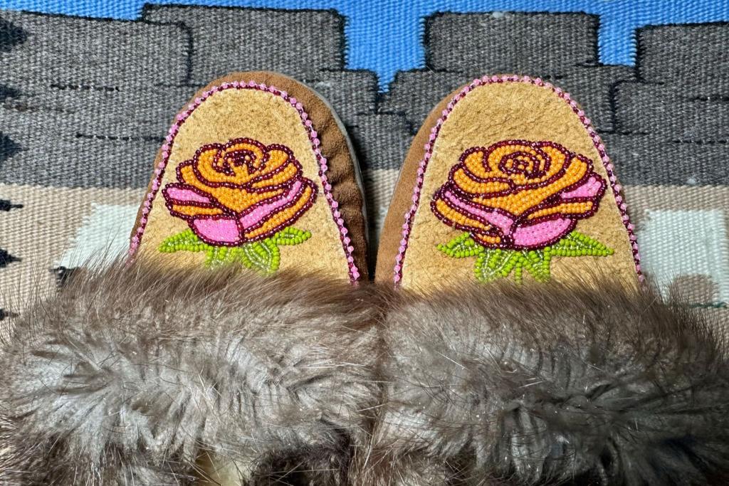 Athabascan mocassins by Angela Gonzalez