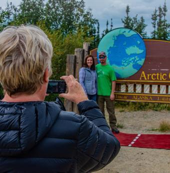 Alaska's Arctic Circle along the Dalton Highway Photo