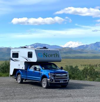 GoNorth Truck Camper with Denali in the back Photo